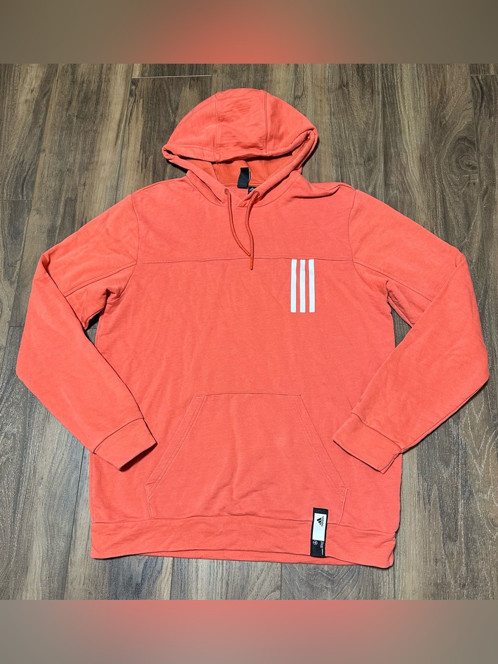 Adidas Men’s Post Game Lite Hoodie Coral M Pullover Long Sleeve